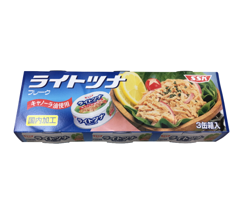 日本SSK  三入油漬鮪魚罐頭
